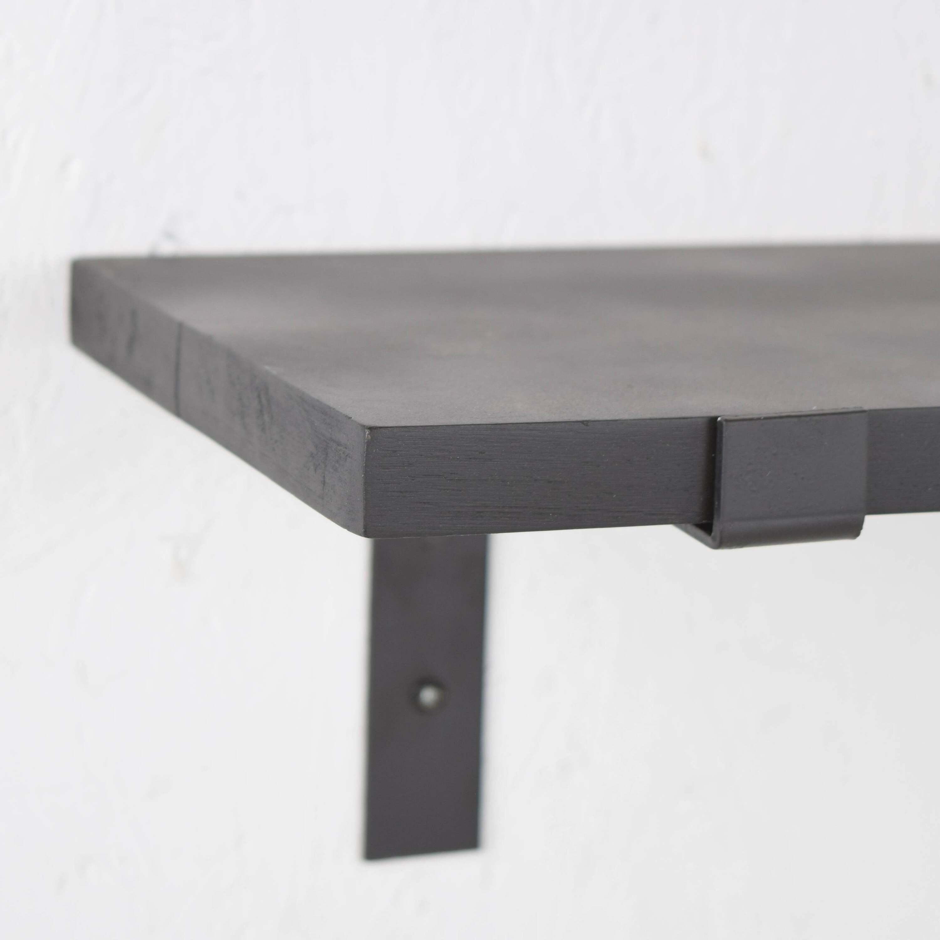 LOFT42 Wally Wandplank Zwart Mangohout - Industrieel - 70x16x1,6