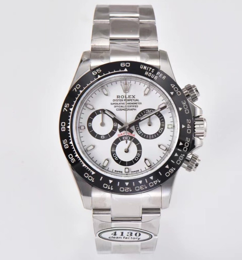 Superclone Rolex Daytona 40mm White Dial 116500LN