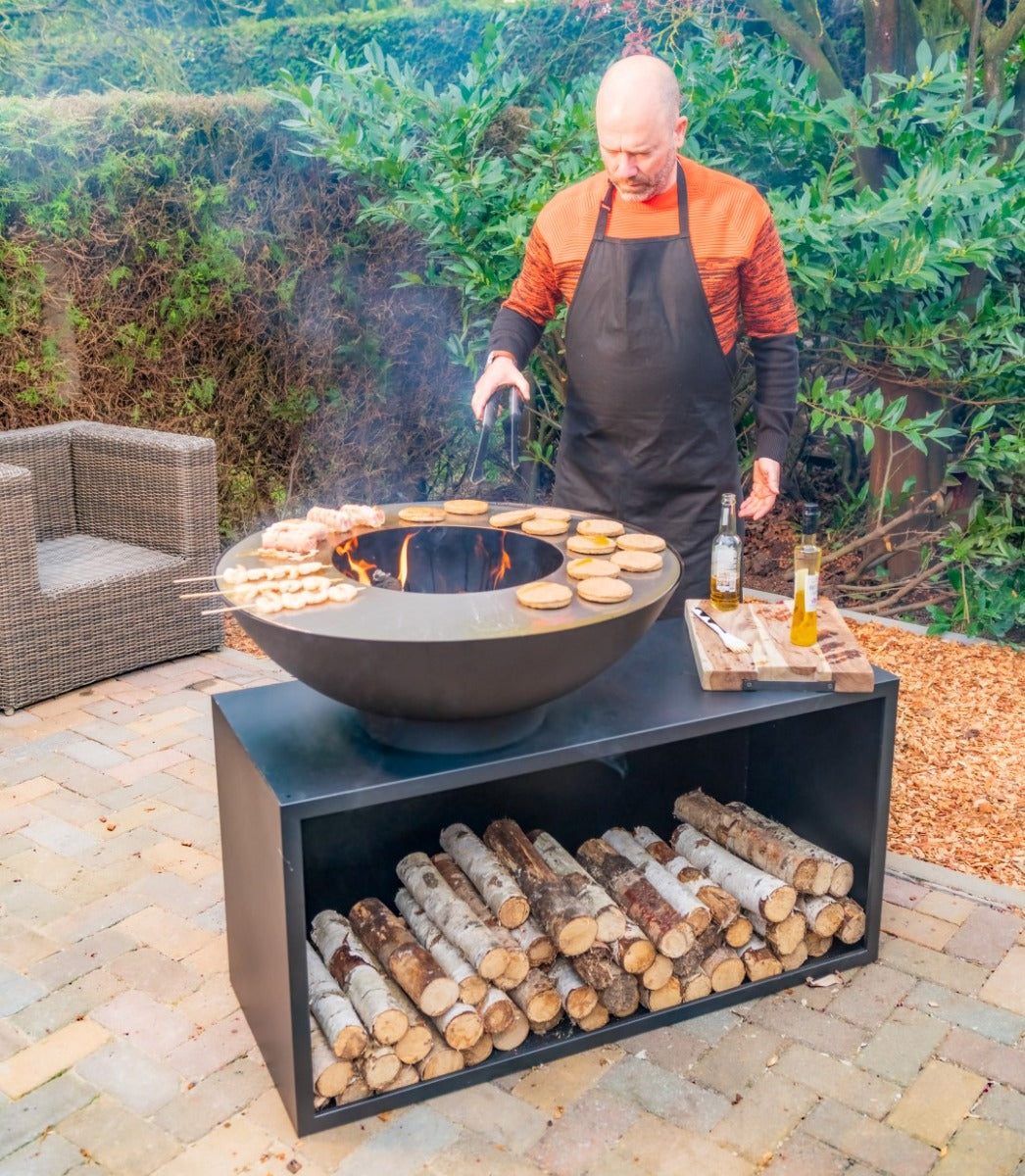 RedFire – Onyx – barbecue - BBQ - Zwart – Vuurschaal BBQ - Vuurkorf -