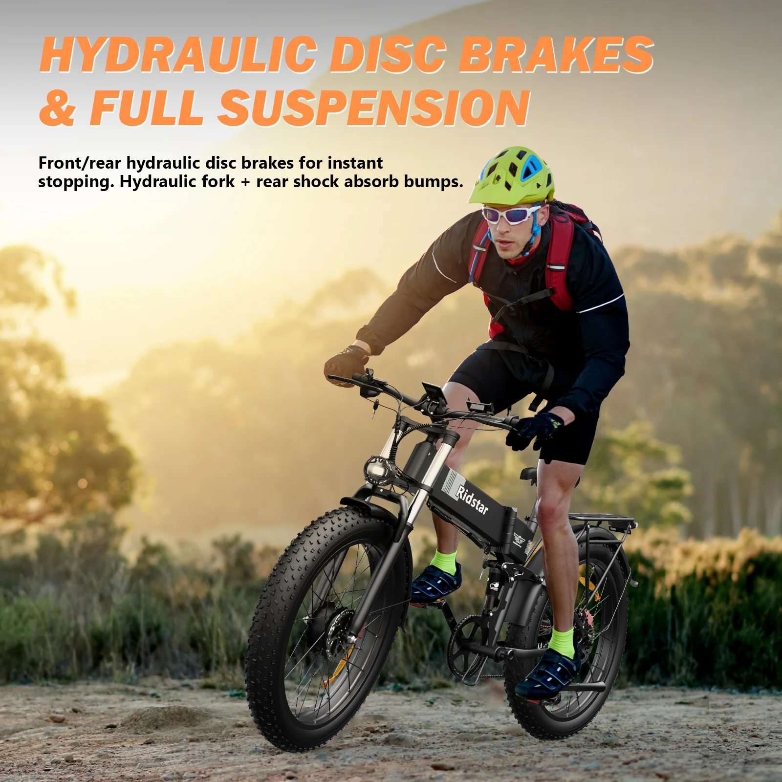 Dual Motor PEAK 3000W Electric Bike for Adults,31mph 48V 23Ah Electric Bicycle,26" Fat Tire Mountain Bike UL2849 - Image 26