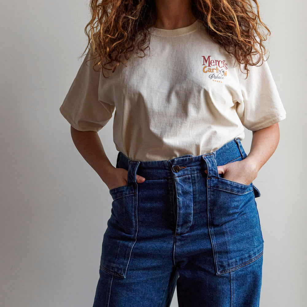 Merci - T-Shirt Cartoon Palace - Ecru