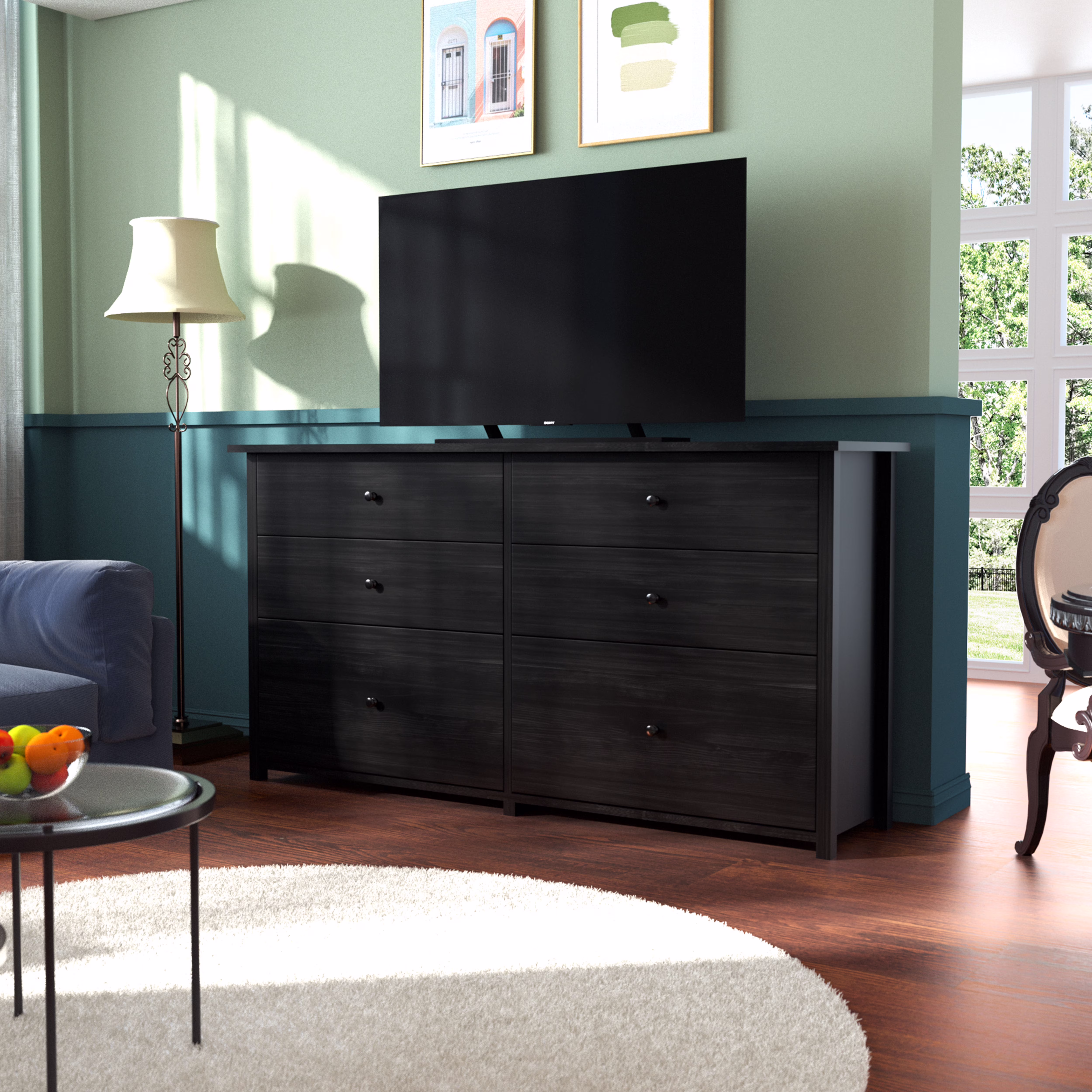VEIKOUS Oversized 5-Drawer Dresser Chest, Large Storage Dresser for Bedroom Storage, Oak - Image 5