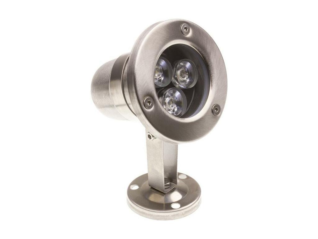 Foco Sumergible LED RGB 3W Superficie 12V DC Inox RGB