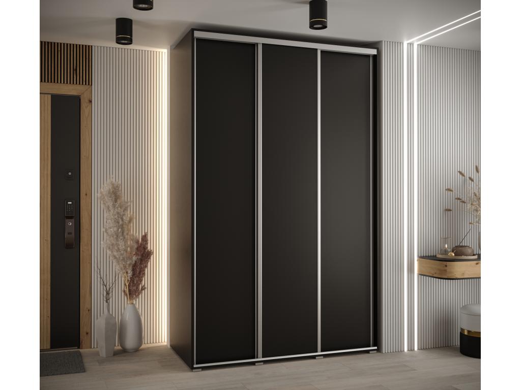 ARMARIO Nestleare 1 DE PUERTAS CORREDERAS 235 - 2/160/45 3 puertas Negro/Negro/Plata