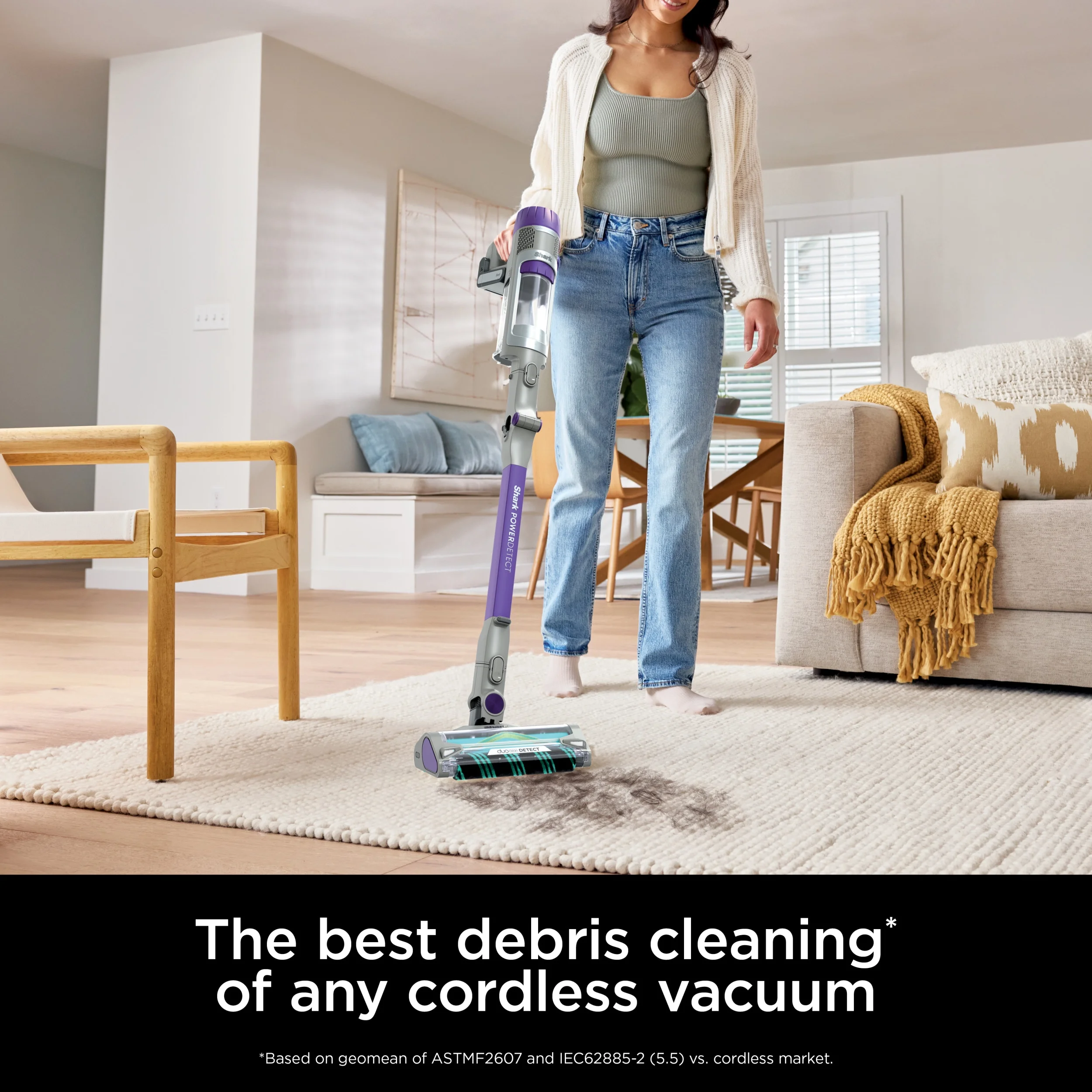 Shark PowerDetect Cordless Stick Vacuum, Multi-Surface, with DuoClean Detect Nozzle and MultiFLEX Wand, Up to 60 Mins Runtime, IP1250 Blue - Image 12