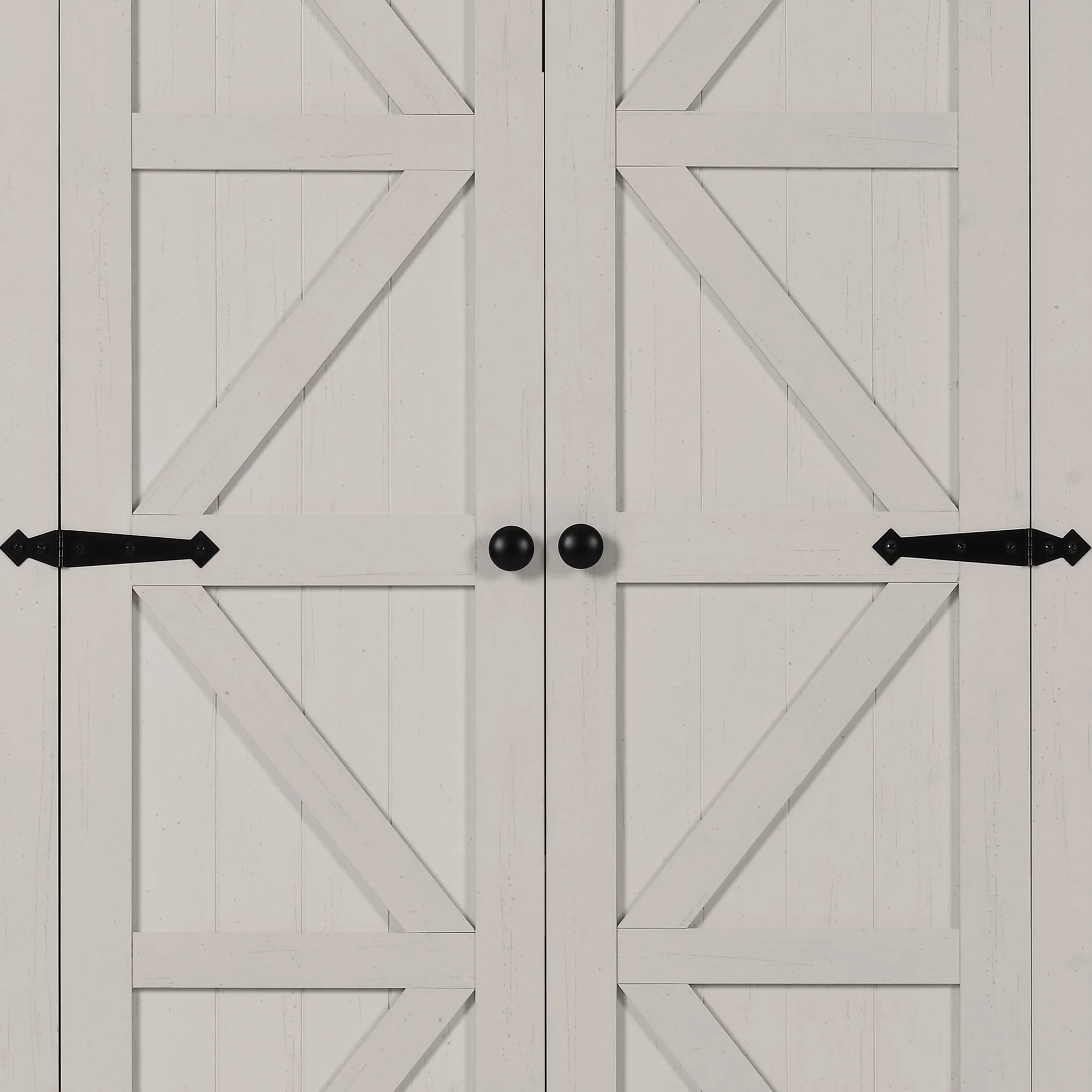 Dextrus 64.56" Tall Kitchen Pantry Cabinet with 2-Drawer and Adjustable Shelves, White Oak - Image 2
