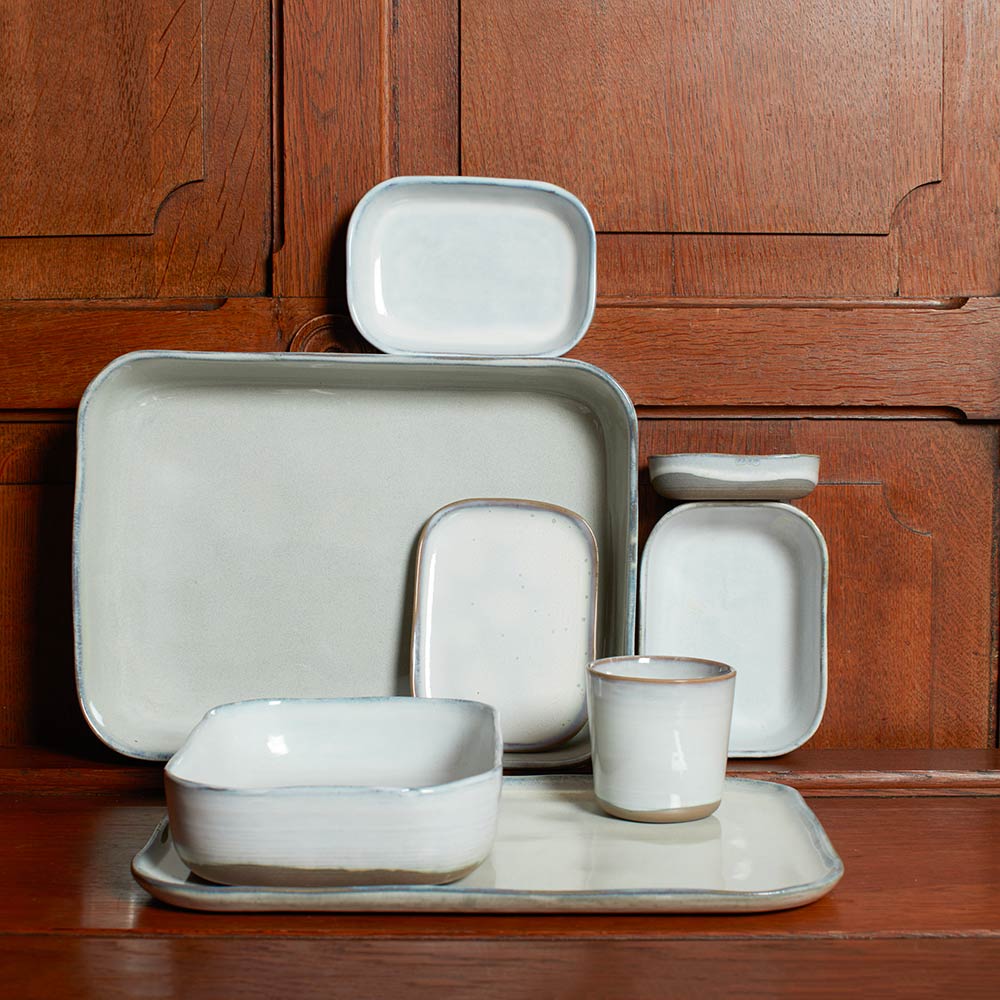 Assiette creuse en grès n°8 - Mastic