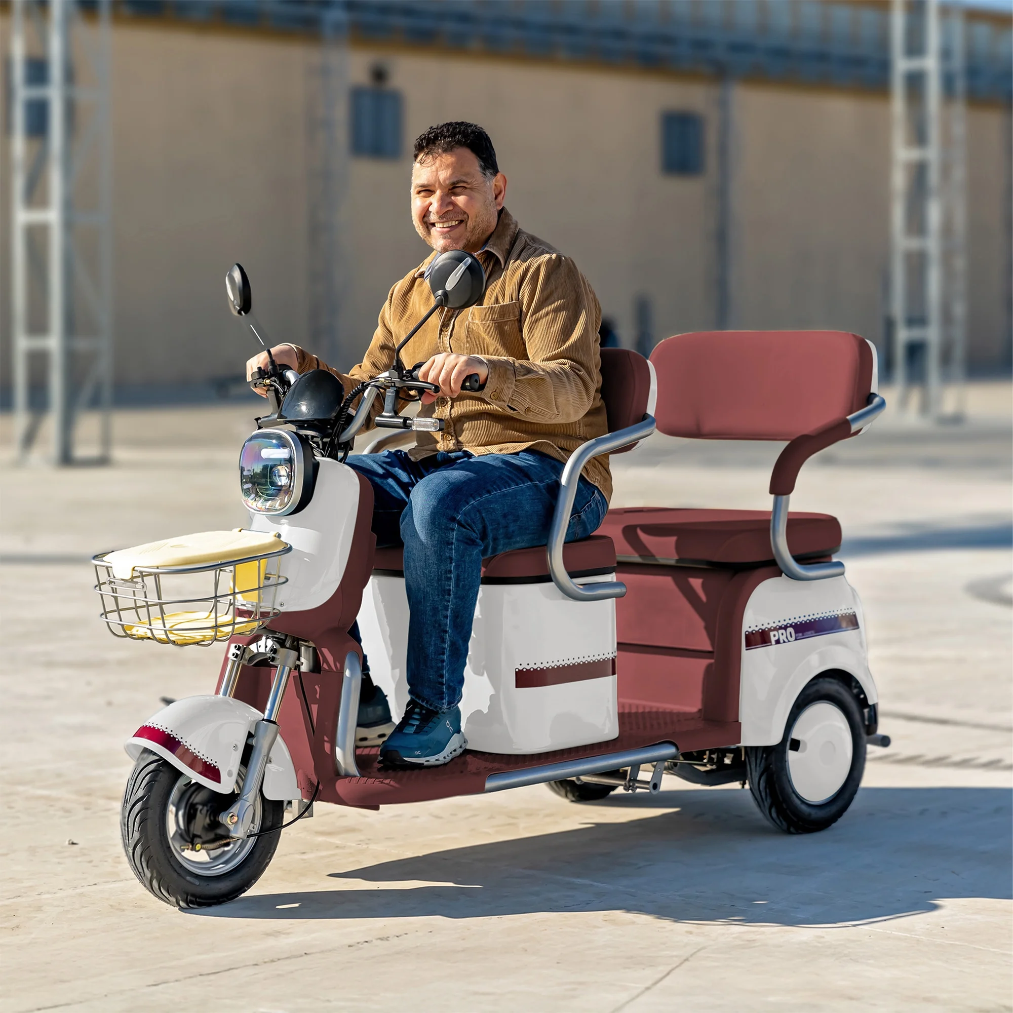 Massimo MGC E-Trike 3-Wheel Electric Cart – 17 MPH, 2-Seater Adult Scooter – Blue - Image 50