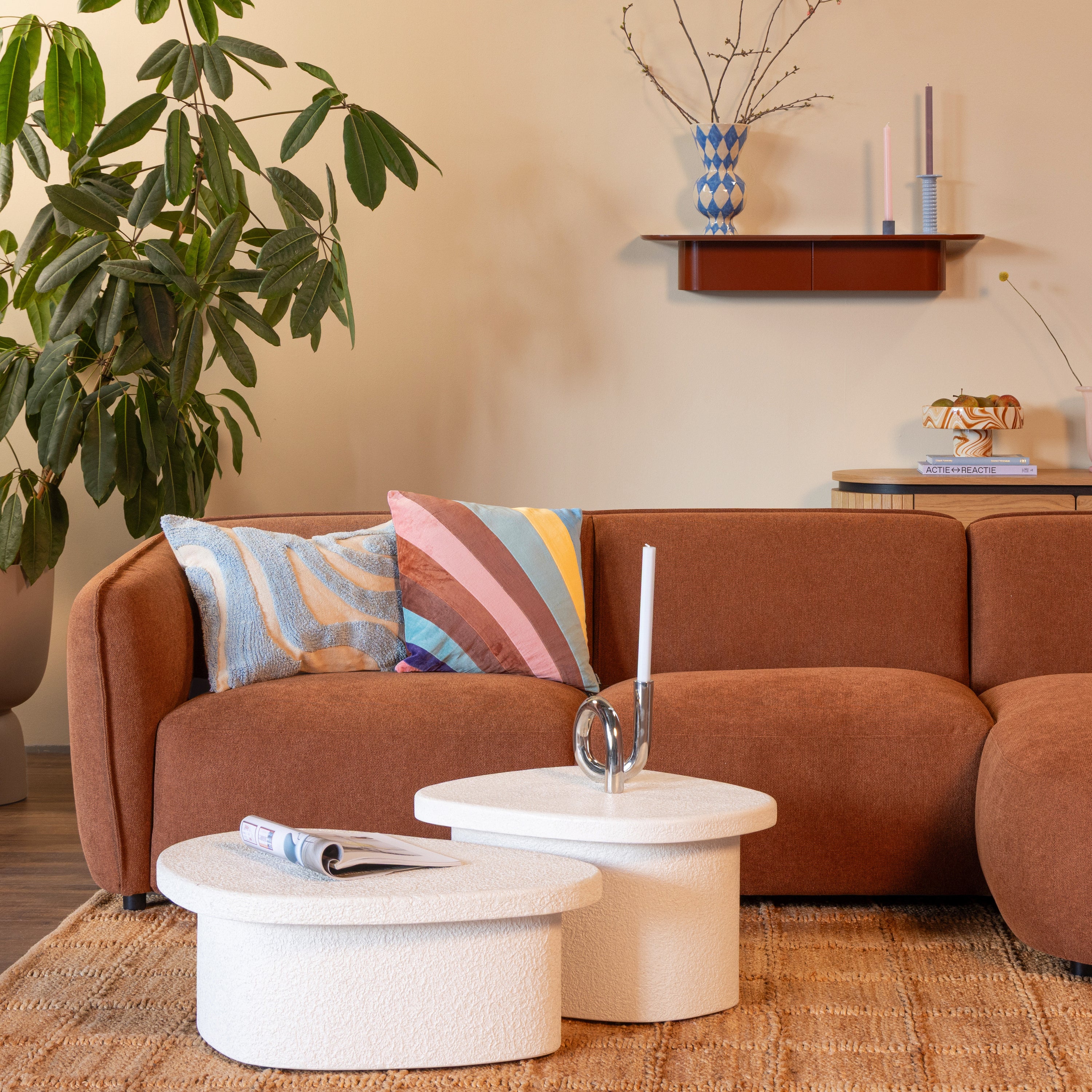 Blokker Soft Hoekbank met Chaise Longue Rechts - Micro Chenille - Terr