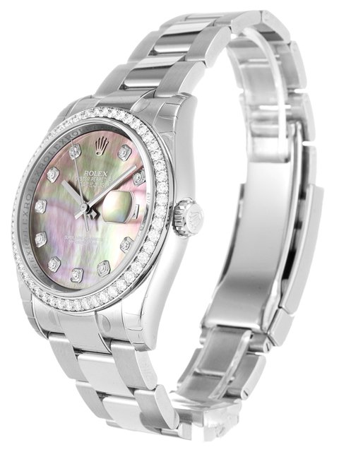 Rolex Datejust Diamond Bezel Pink Dial 116244 Oyster Replica