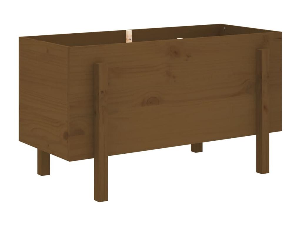 Arriate Decoromantico levado de jardín madera pino marrón miel 101x50x57 cm