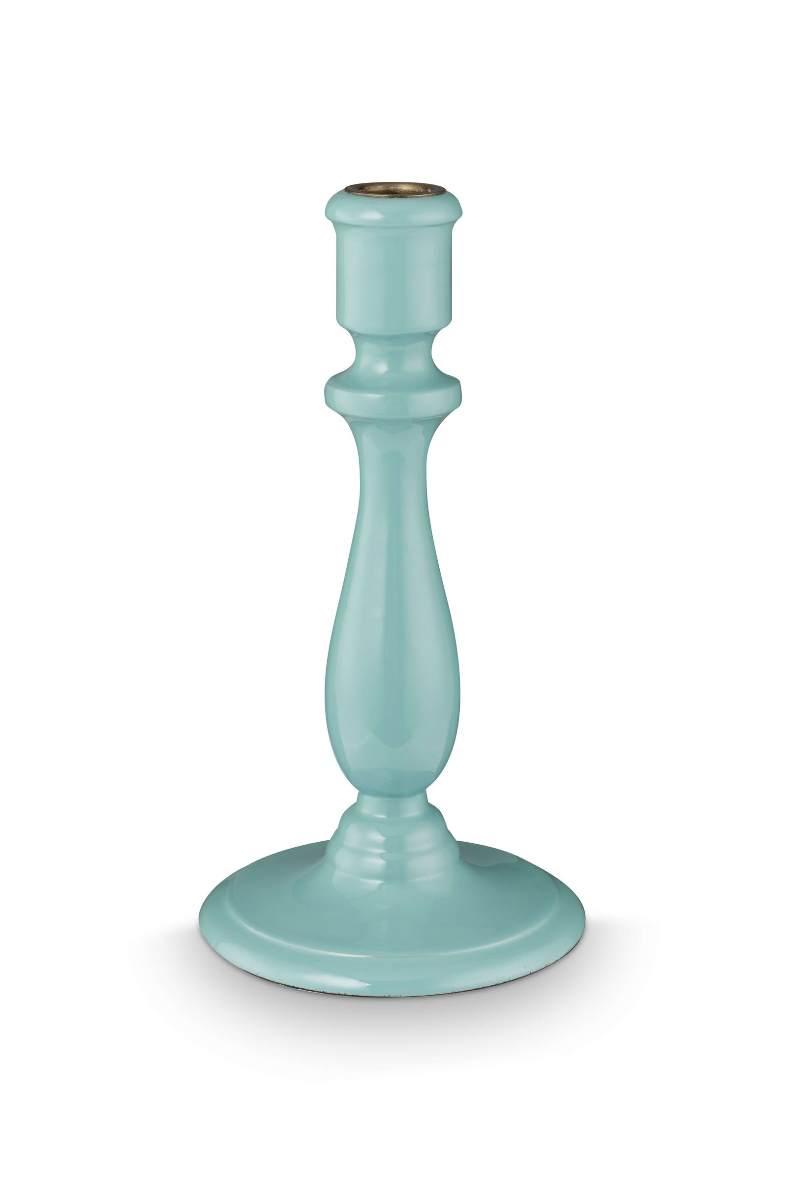 Candle Holder Wood Blue