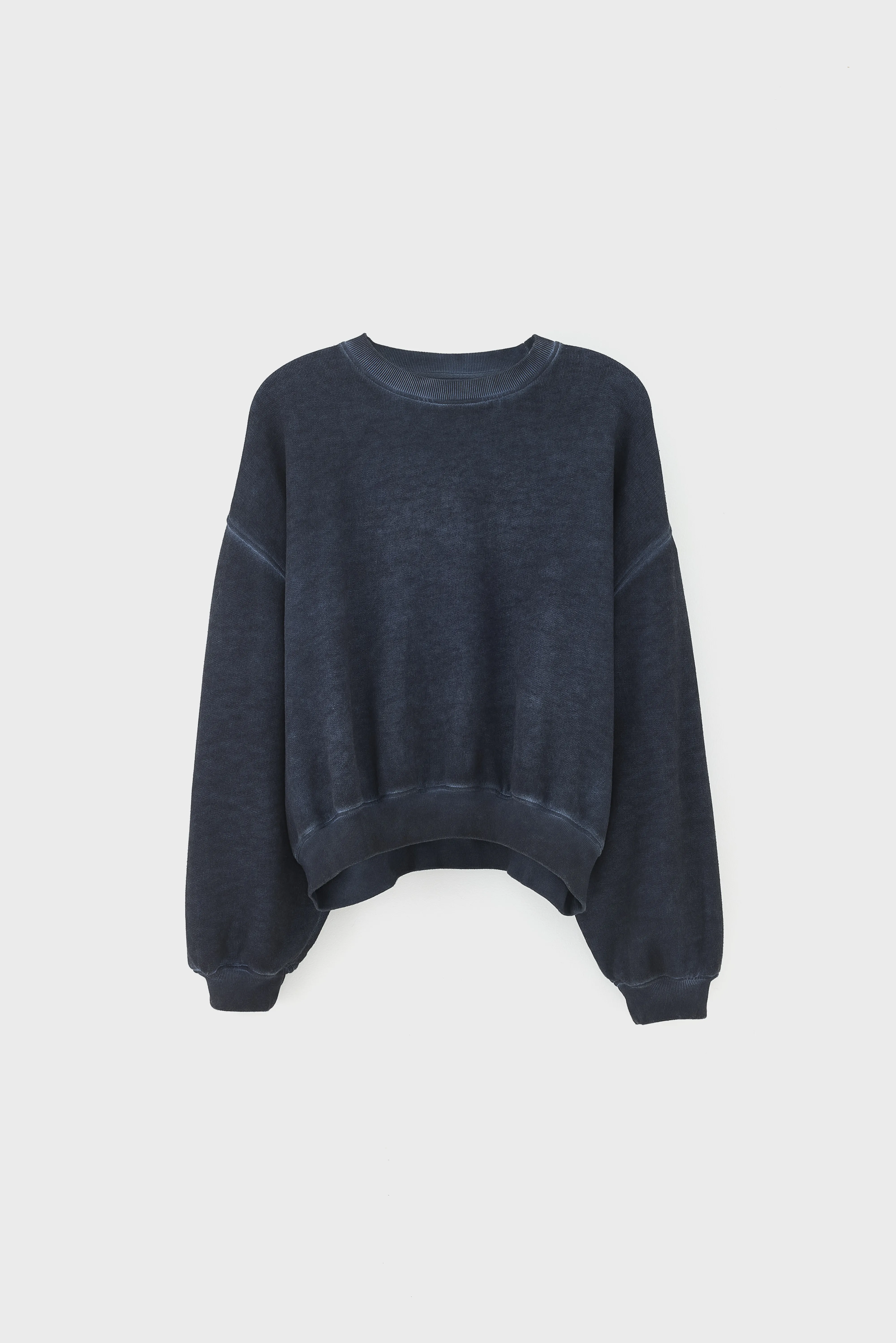 Bellerose Fancy cropped crewneck sweatshirt (261 / W / NAVY)