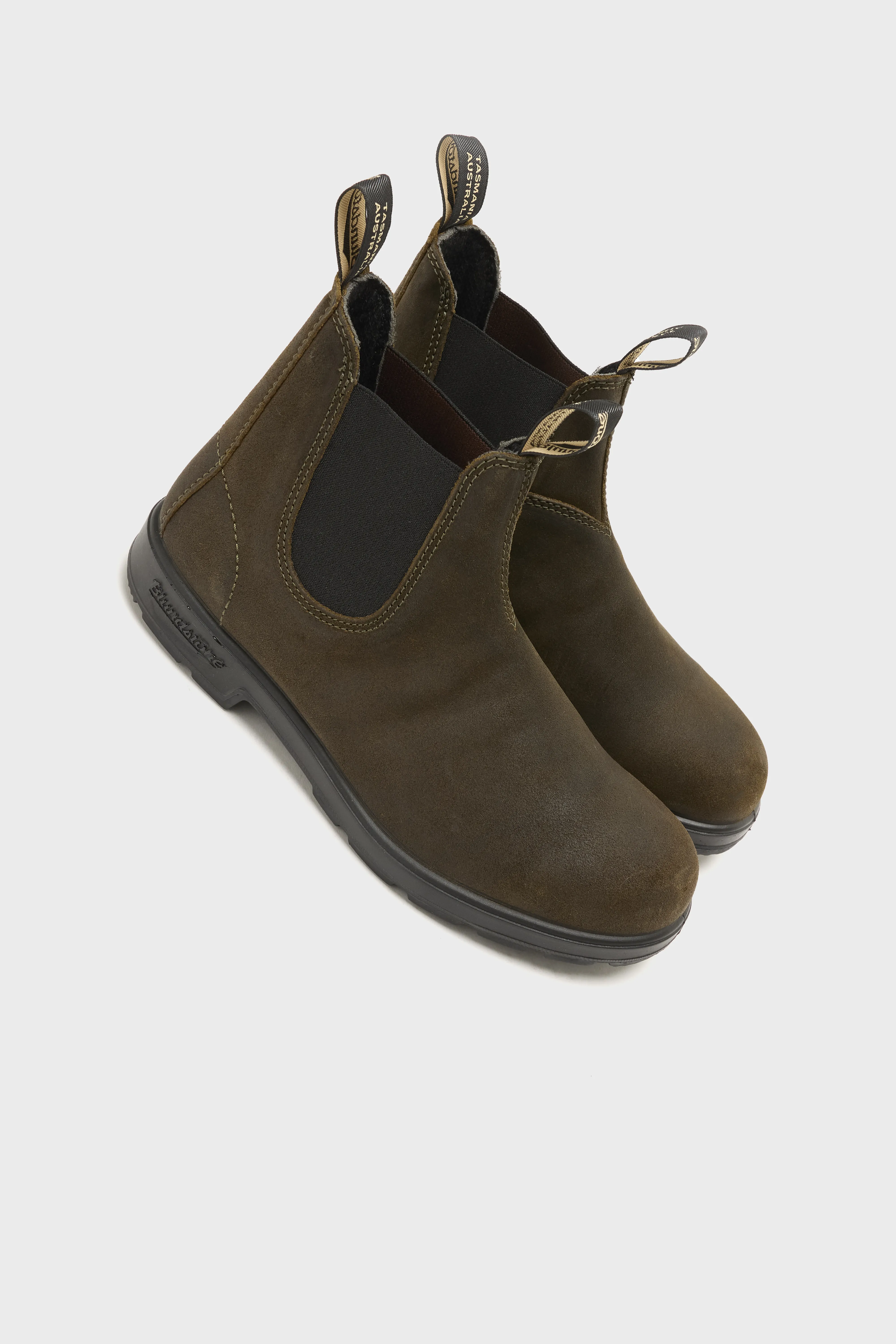 Bellerose 1615 Original Chelsea Boots for Men (242 / M / DARK OLIVE)