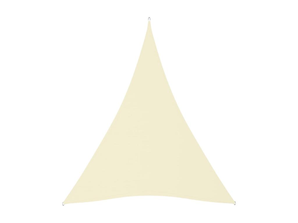 Vela parasol triangular tela oxford 3x4x4 m crema