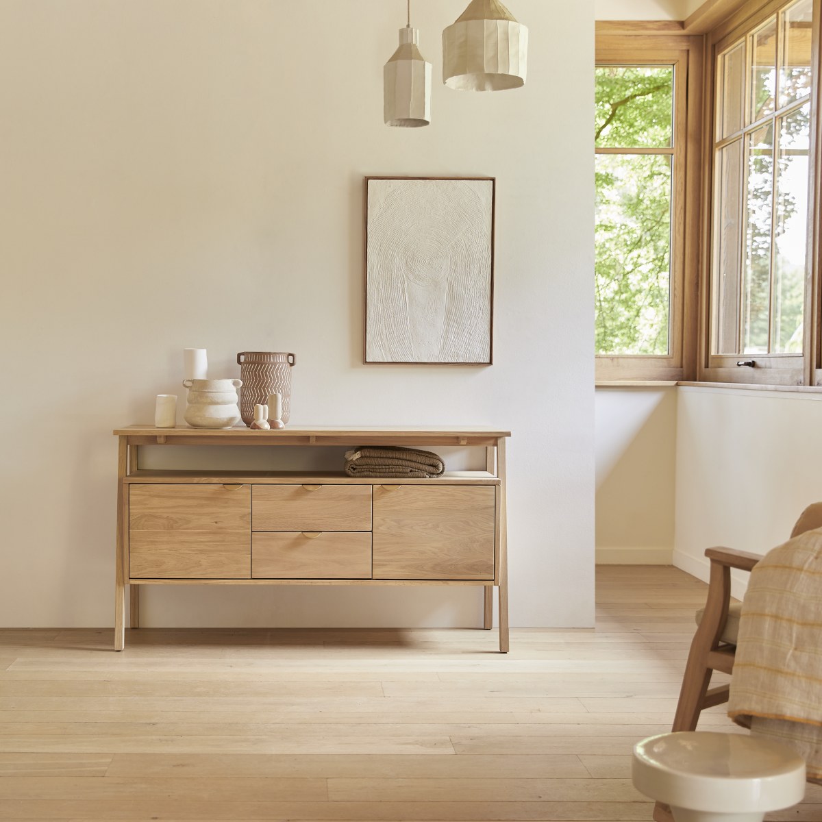 Tikamoon - Pola - Massief eikenhouten buffet 140 cm