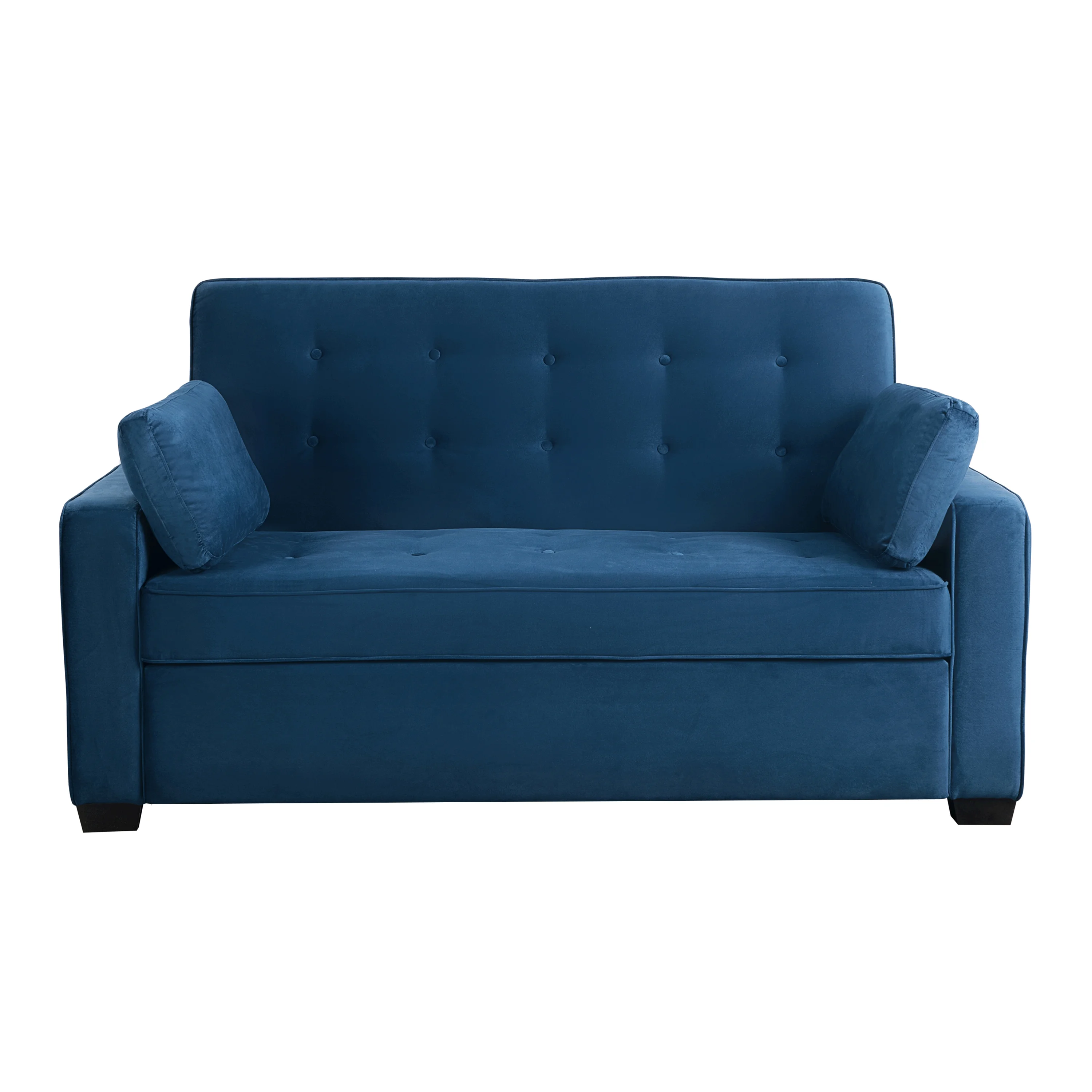 Serta Dream Convertibles Monroe Modern Polyester Convertible Queen Sofa Bed with Pillows Grey - Image 37