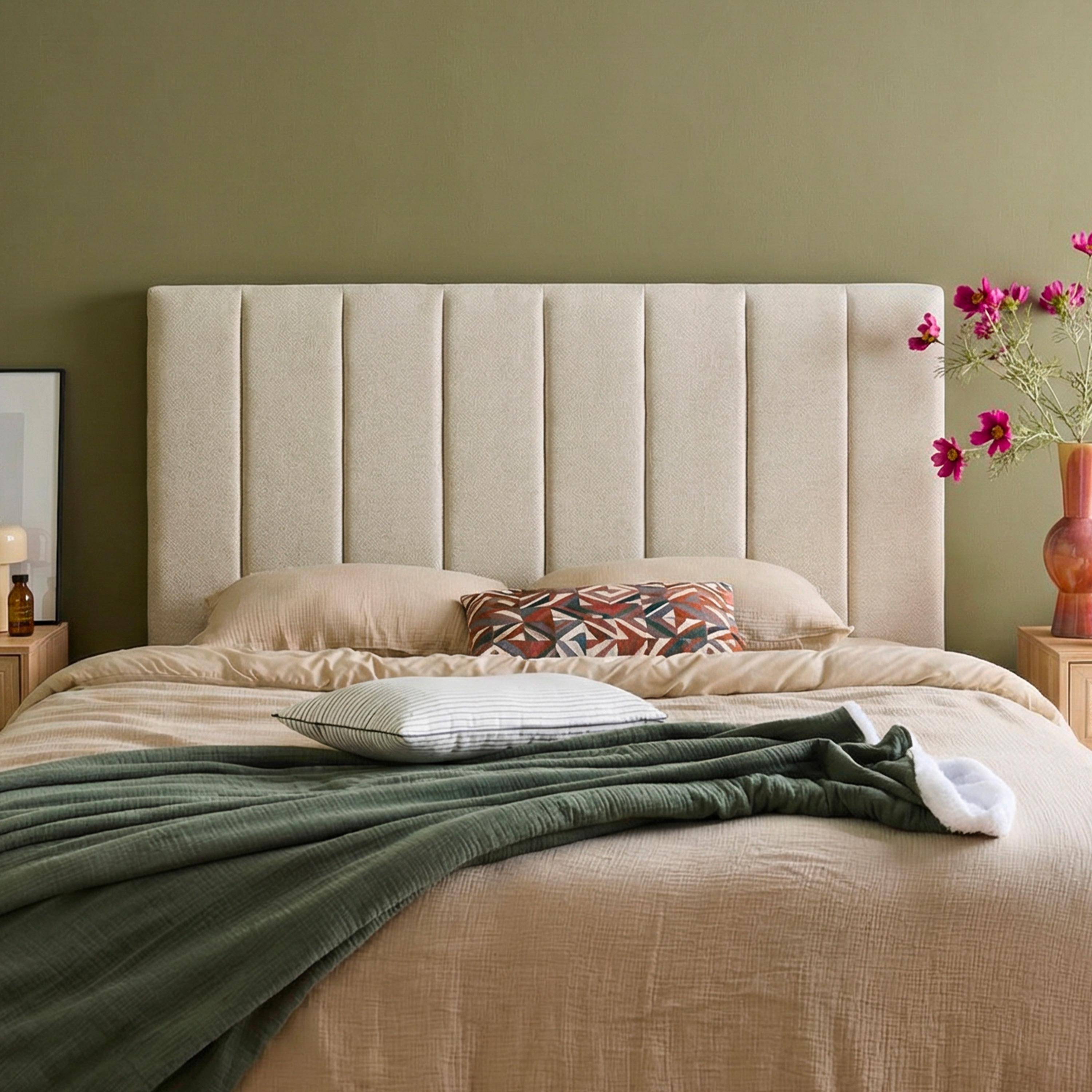 Cole - Cabecero de cama revestimiento tela, 150cm