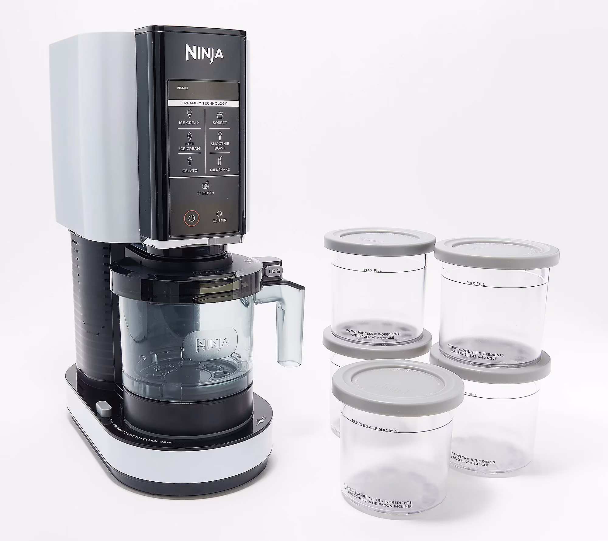 Ninja K55255 CREAMi 7-in-1 Frozen Treat Maker w/ Extra Pints
