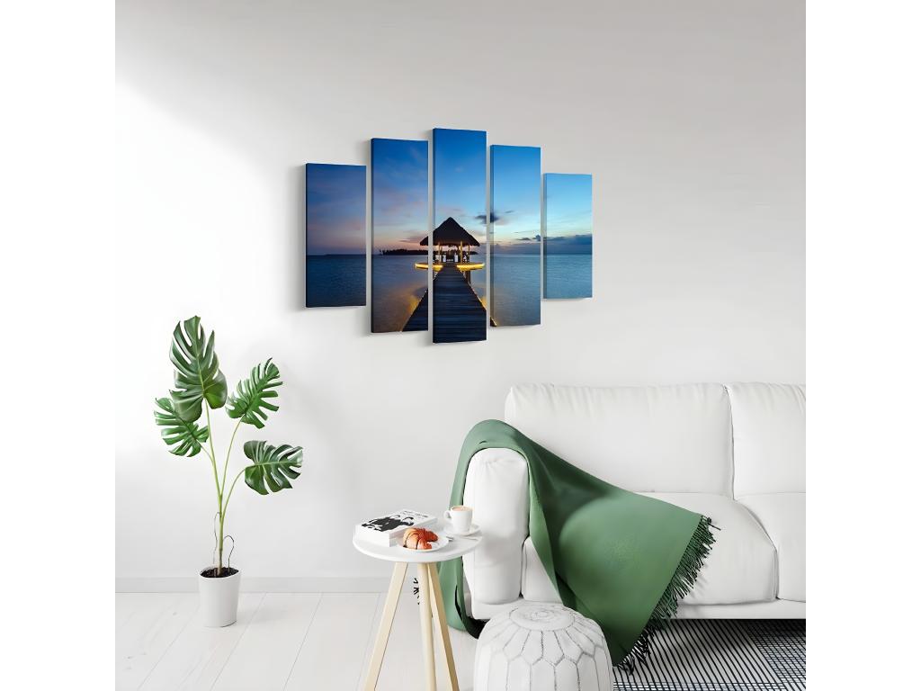 Impresión sobre Lienzo Mar 12, Multicolor, 100x3x60 cm, Tucasago