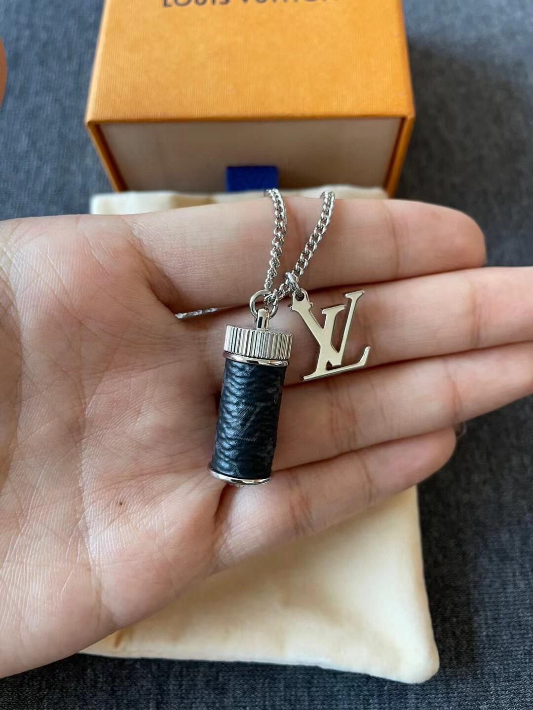 Louis Vuitton Perfume Bottle Necklace - Original Replica Club