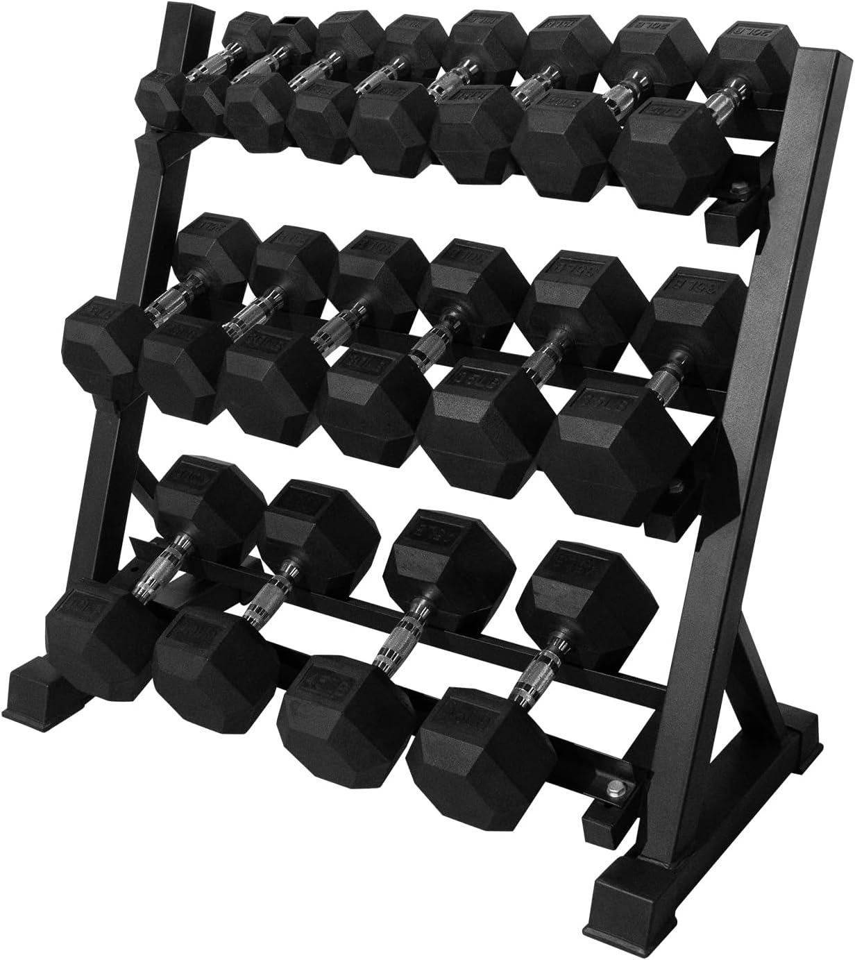 WAYFAIR RITFIT 300/350/450/650/180/200/210 LB Rubber Hex Dumbbells Set With Optional Dumbbell Rack, Multi Weight Set To Choose, Ideal For Home Gym And Fitness