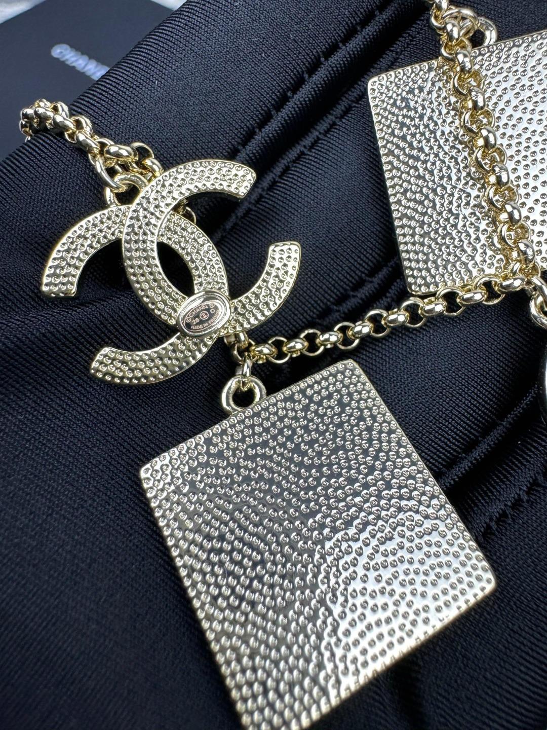 Chanel Coco Geometric Enamel 5 Charms Necklace - Original Replica Club