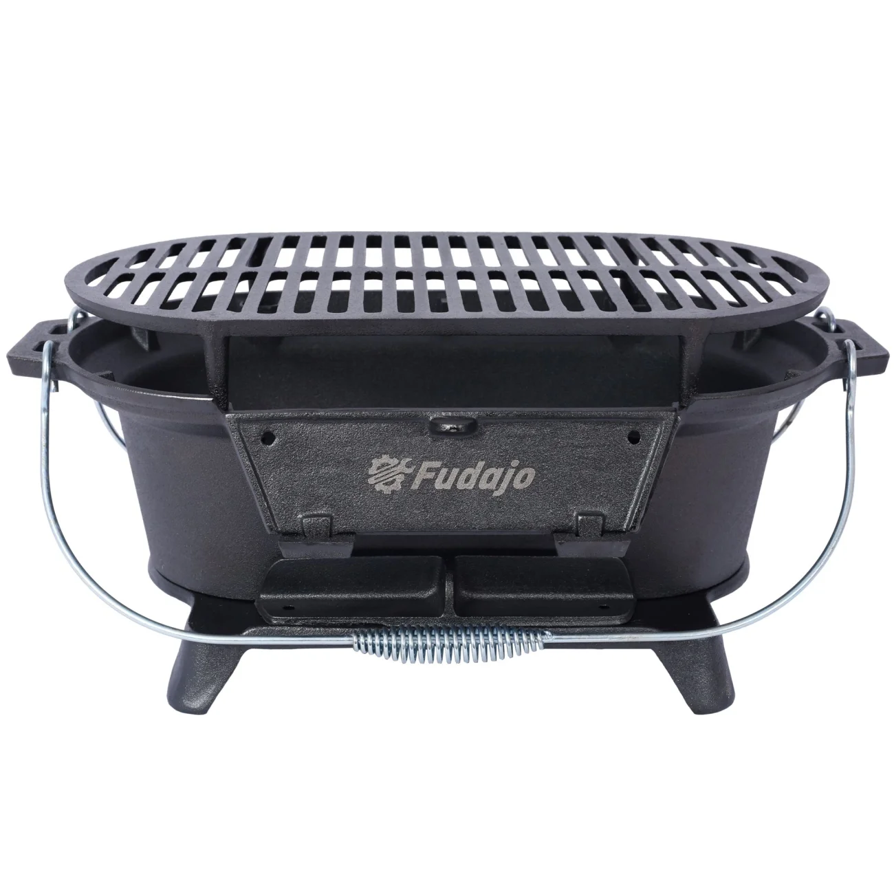 Hibachi Grill, 16" Portable Cast Iron Outdoor Tabletop Grill, Handled Mini Japanese BBQ Charcoal Stove, Small Durable Camping Cast Iron Grill with Grate Hook - Image 17