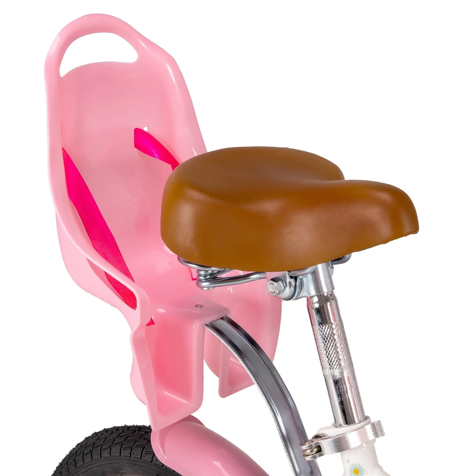 JOYSTAR Little Daisy 12 Inch Kids Bike for 2 3 4 Years Girls with Training Wheels Princess Kids Bicycle with Basket Bike Streamers Toddler Cycle Bikes White - Image 5