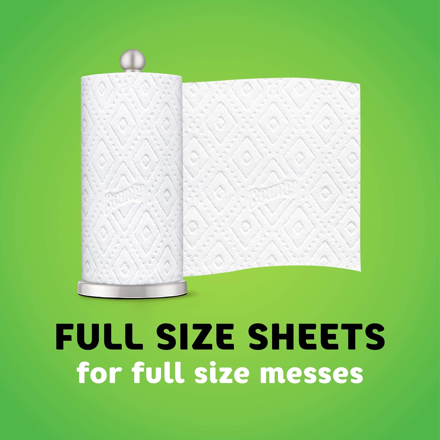 Bounty Full Sheet Paper Towels, White, 6 Double Rolls = 12 Regular Rolls