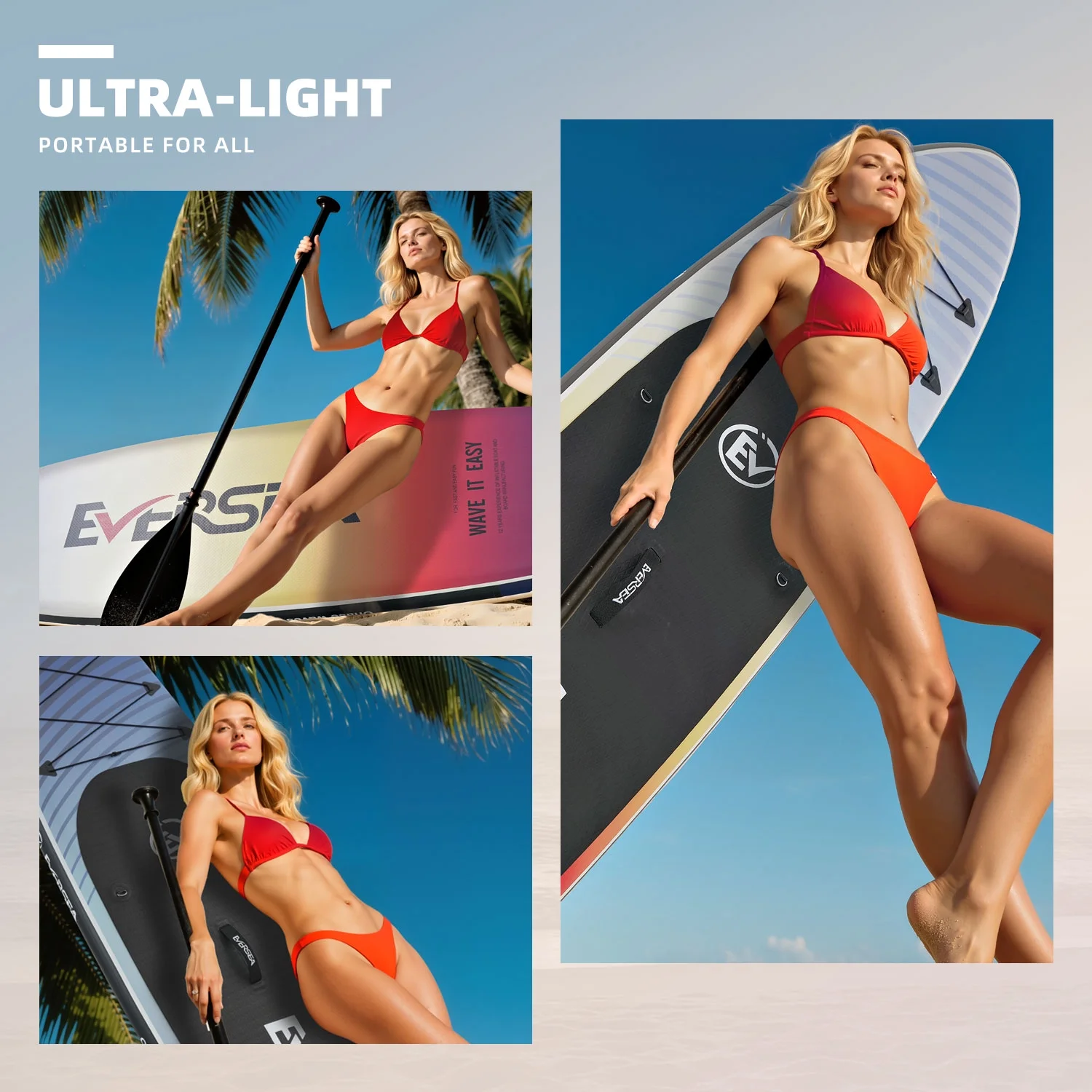 MSEASFREE 10' Inflatable Stand up Paddle Board,with Premium SUP Paddle Board Accessories,Non-Slip Comfort Deck for Youth & Adults - Image 8