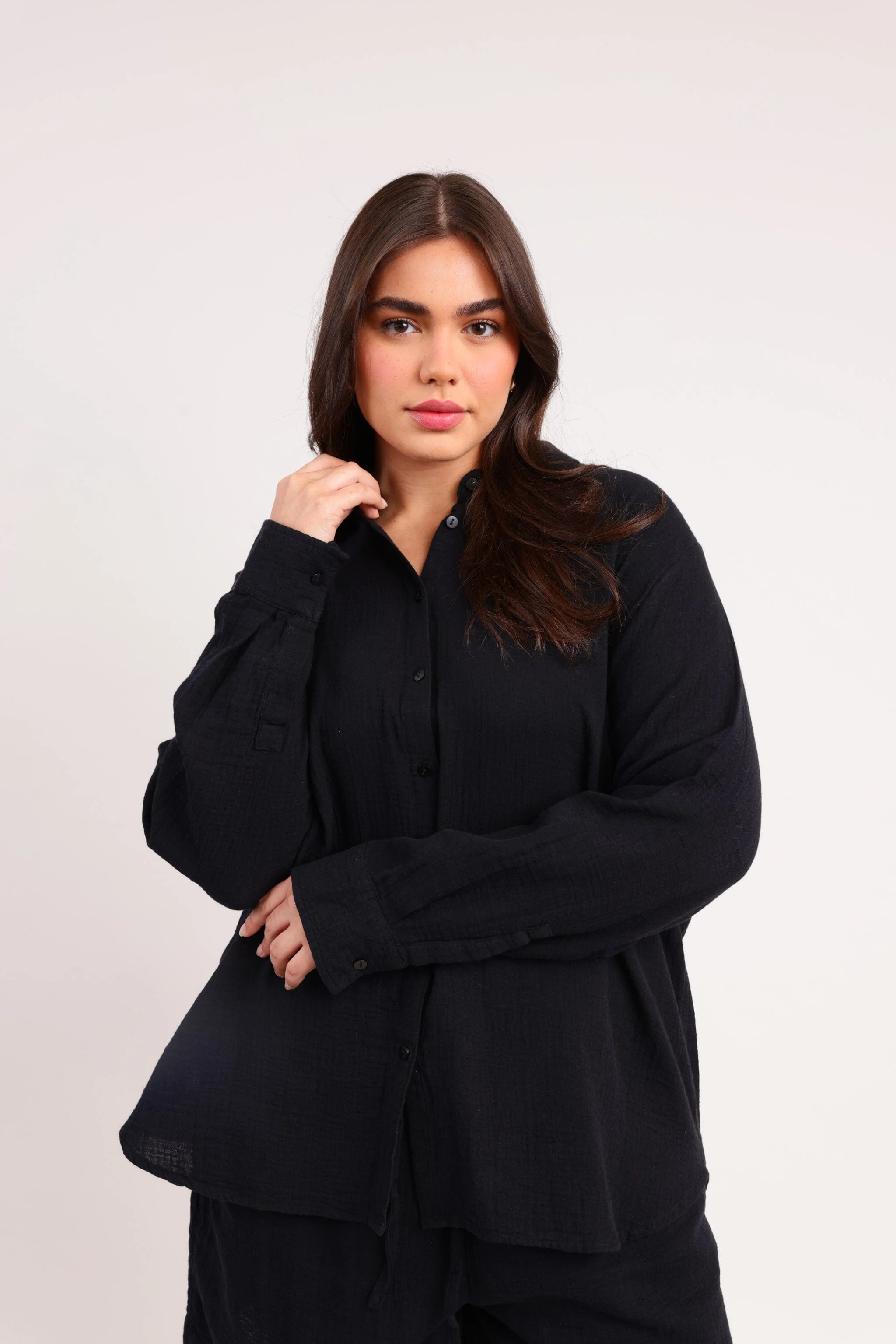 חולצה מכופתרת | PLUS SIZE