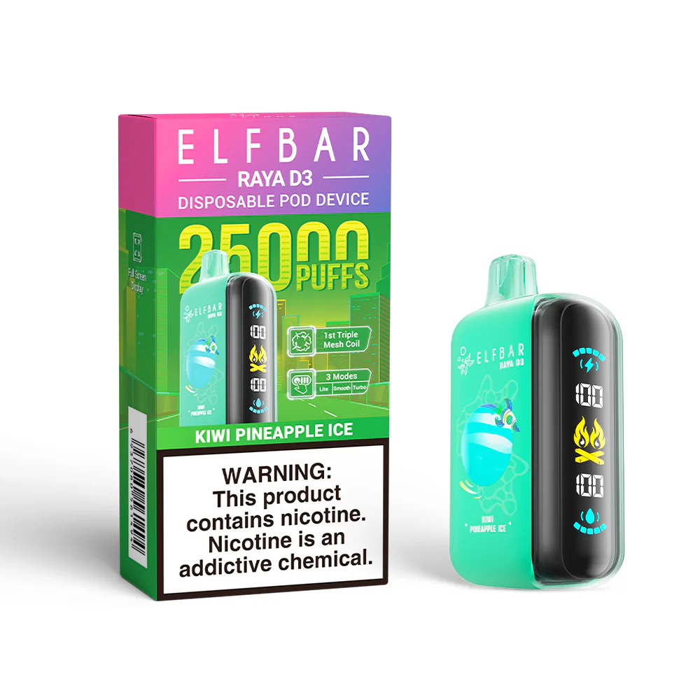 ELFBAR RAYA D3 kertakäyttöinen sähkötupakka (kaikki maut)