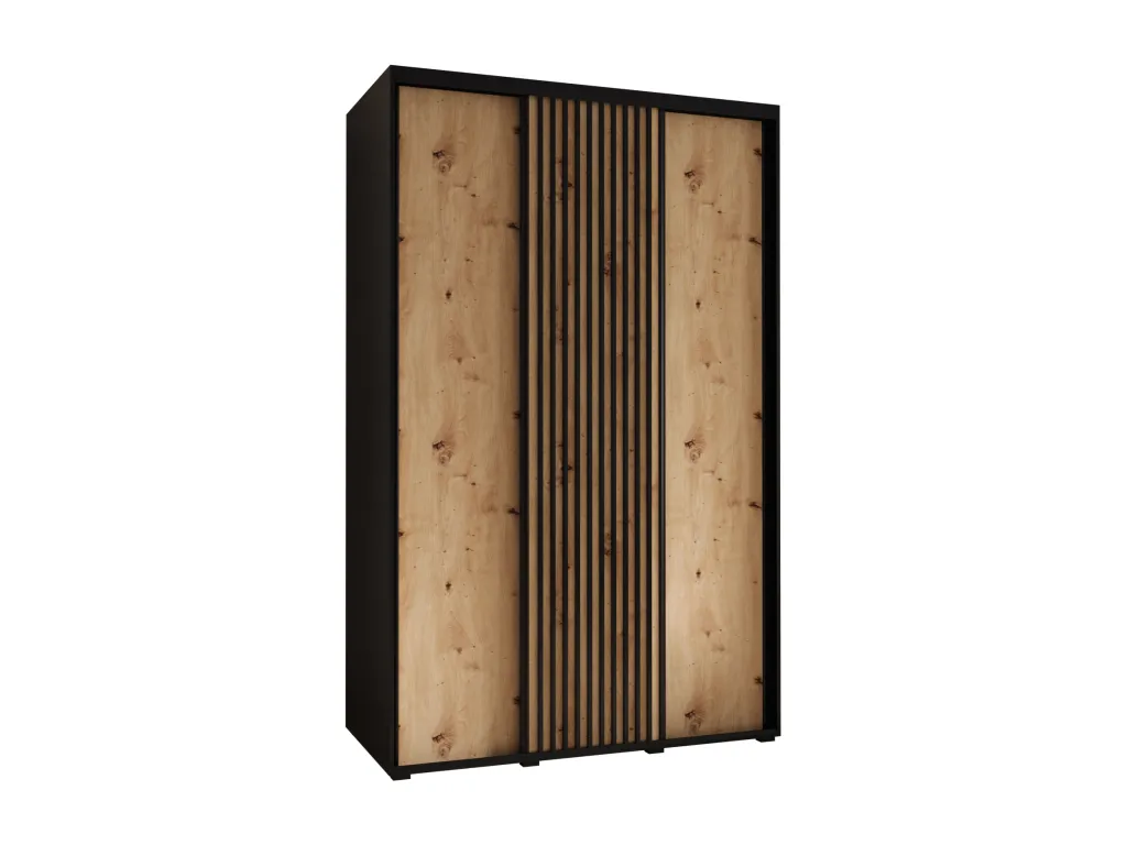 ARMARIO Lluesmahome 1 DE PUERTAS CORREDERAS 235.2/160/45 3 puertas (negro/artisan) WLBC62891