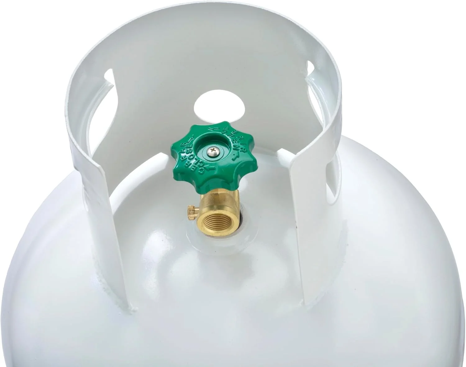 100Lb Steel Propane Tank Cylinder with Pol Valve - valve108270_163892