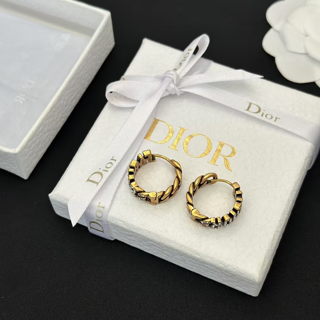 Dior JADIOR Hoop Earrings Ring - Two Wear Ways - Original Replica Club