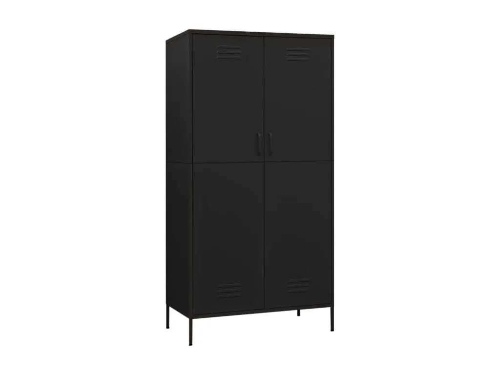 Armario negro 90x50x180 cm acero oze3594208
