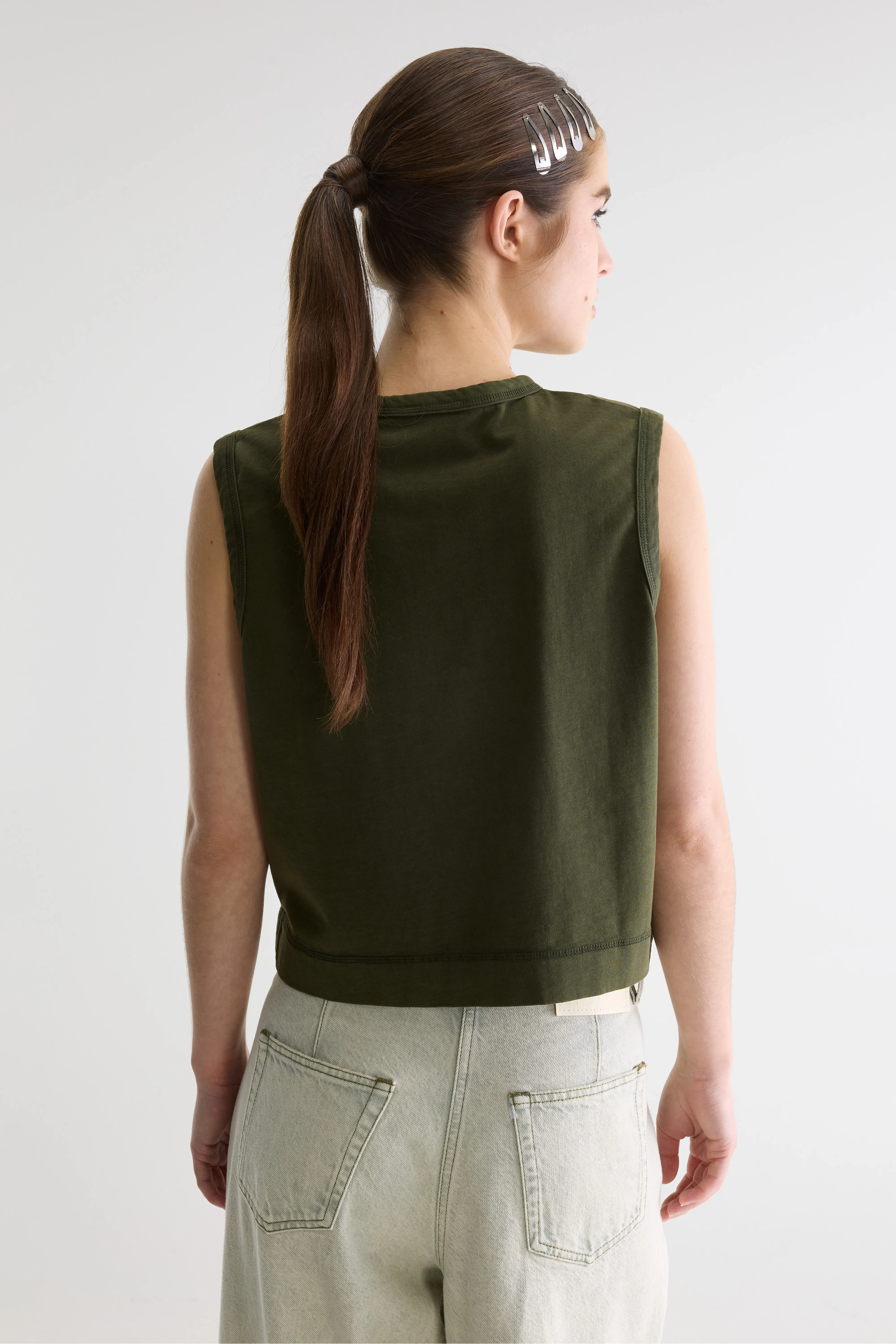 Bellerose Cuare regular tank top (261 / W / MOSS)