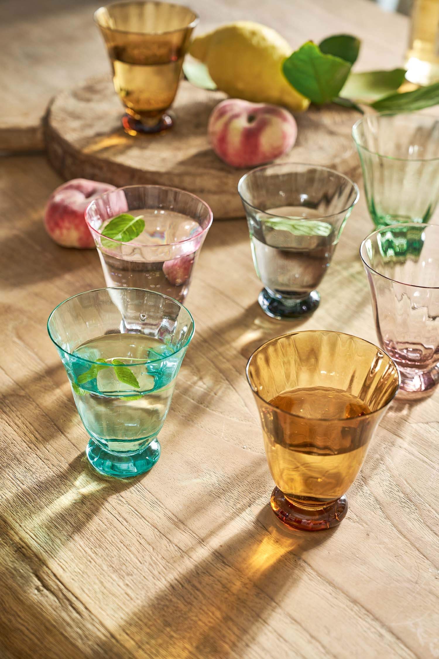 Water Glass Tulip Dark Blue 280ml