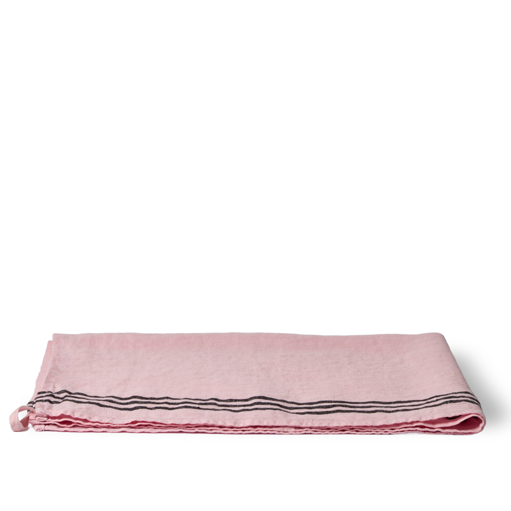Torchon en lin lavé - Rose Granité