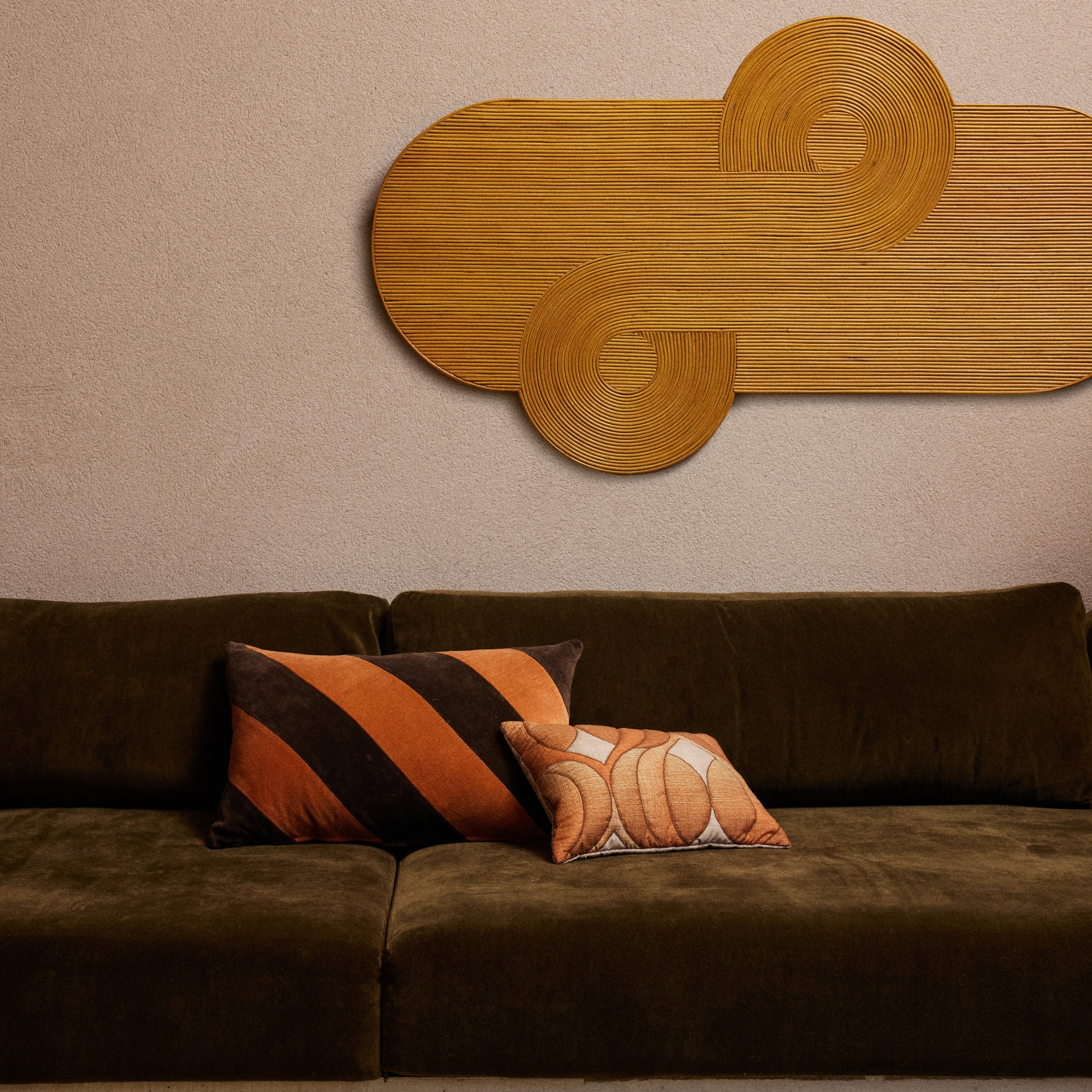 HKliving Striped Velvet Sierkussen 40 x 60 cm – September