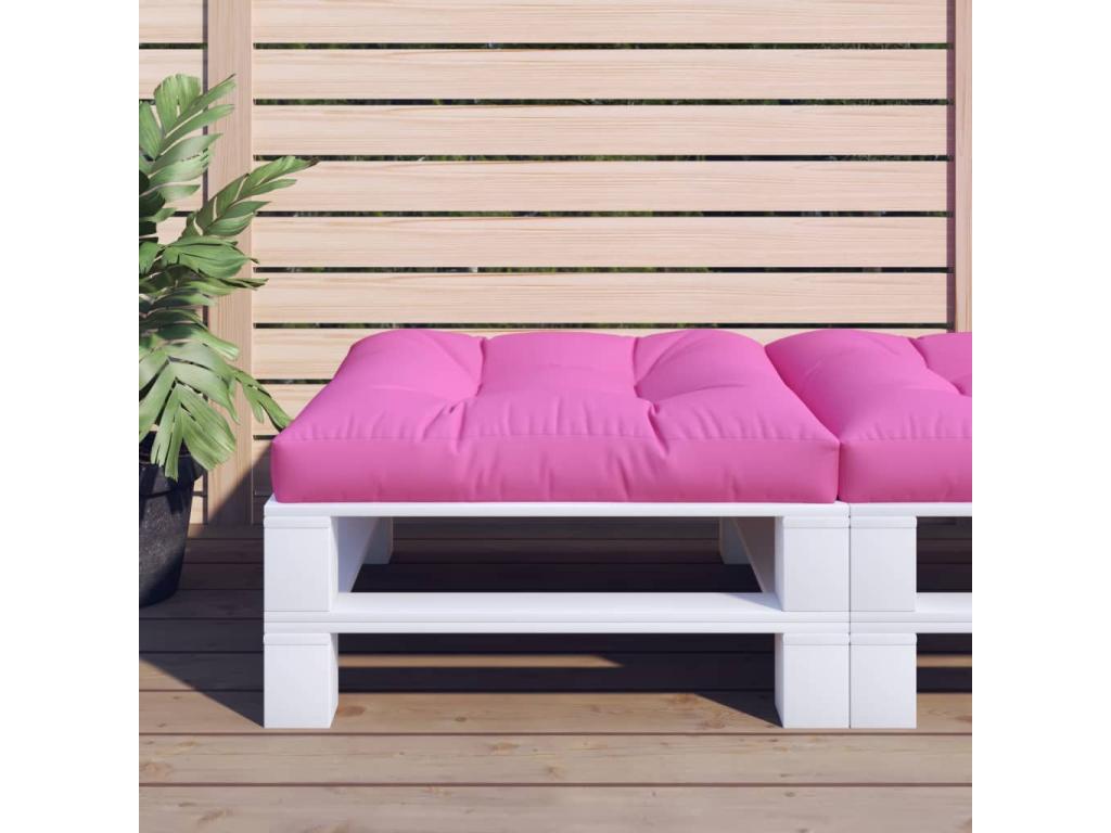 Cojín paleta rosa tela 70x70x12 cm