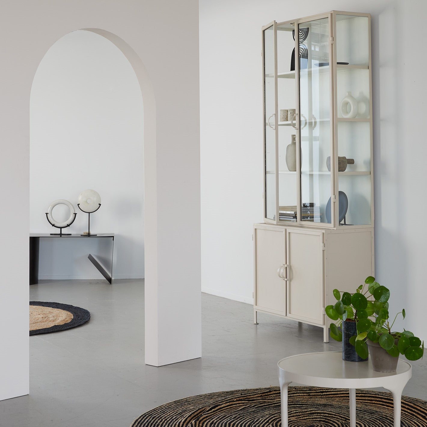 New Routz Detroit Vitrinekast B 95 cm - Zand