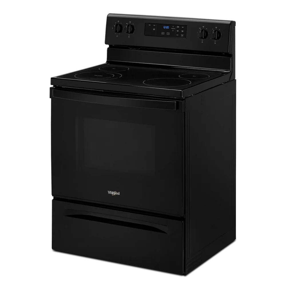 Whirlpool 30 in. 5.3 cu. ft. 4-Burner Electric Range in Black with Storage Drawer - Image 4