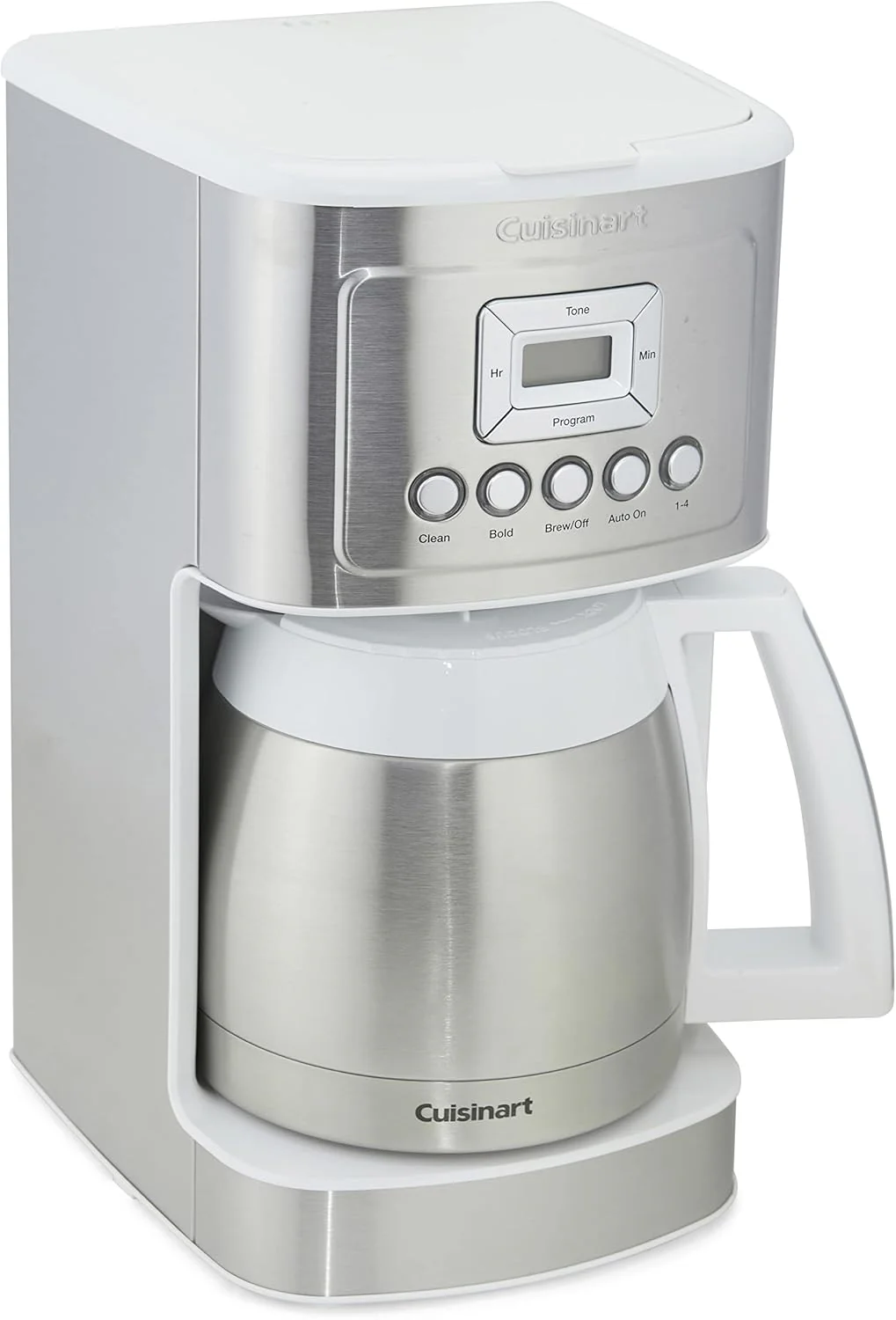 Cuisinart 12-Cup Coffee Maker, Programmable PerfecTemp Thermal Carafe Coffee Machine with 1-4 Cup Setting, Brew Strength Control and Brew Pause, Stainless Steel, DCC-3400NAS, Silver