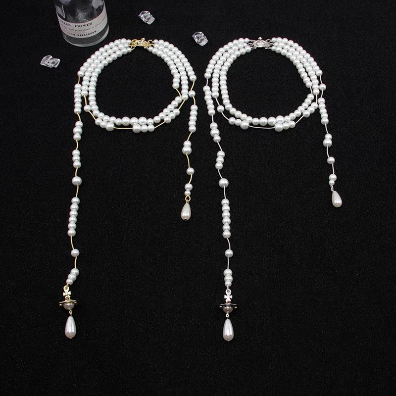 Vivienne Westwood Broken Pearl Necklace - Original Replica Club