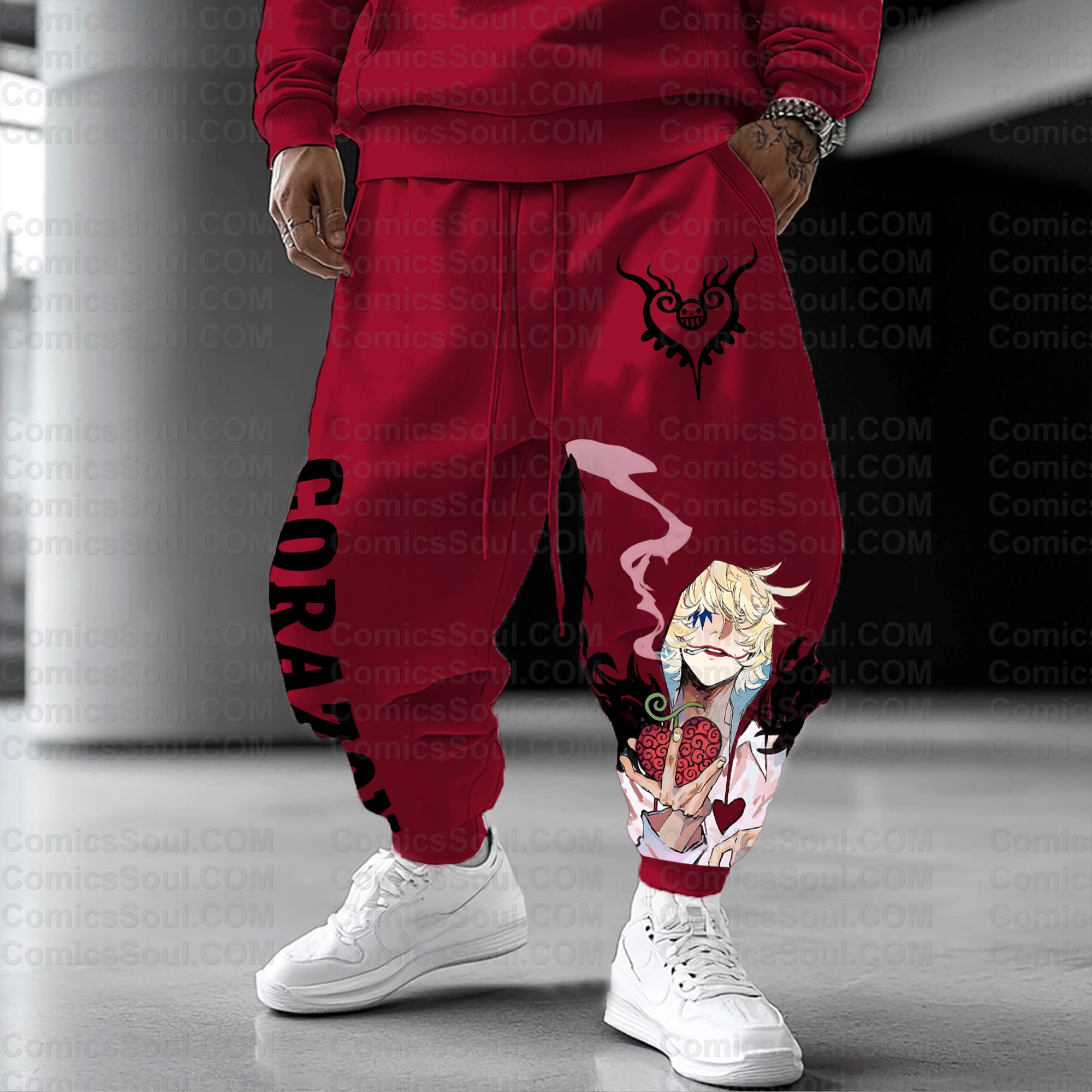 (One Piece)Unisex Anime Inspired Vintage Plush Pants