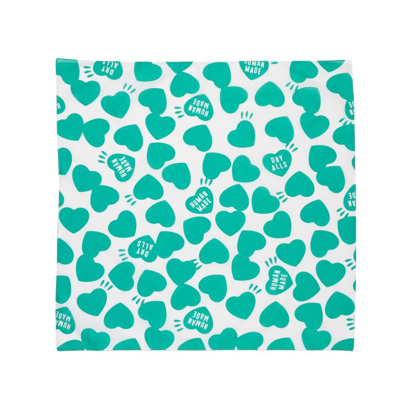HUMAN MADE HEART BIG BANDANA