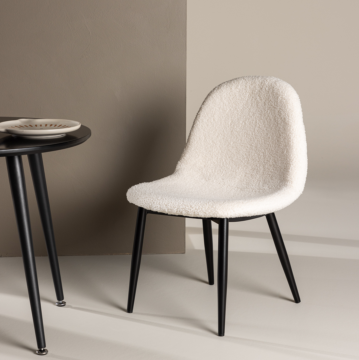 Nest living Thor teddystof kinderstoel wit