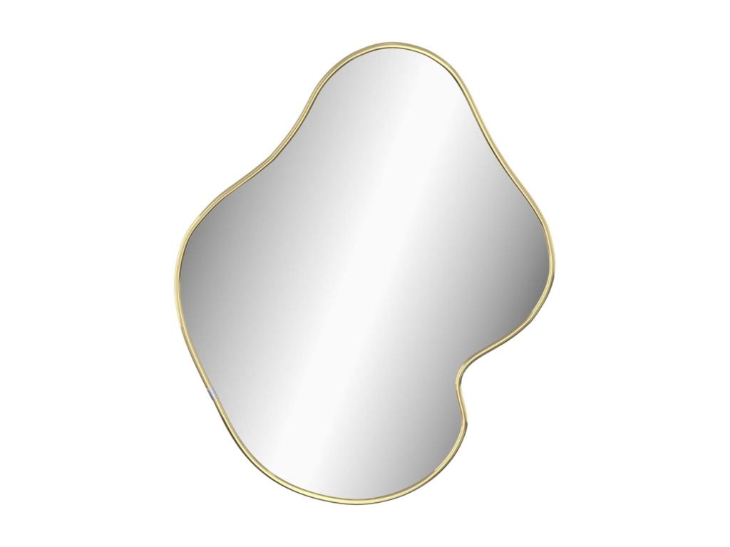 Espejo de pared dorado 60x50 cm